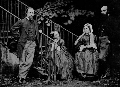 Portret van de familie Rossetti, 1864 door Charles Lutwidge Dodgson